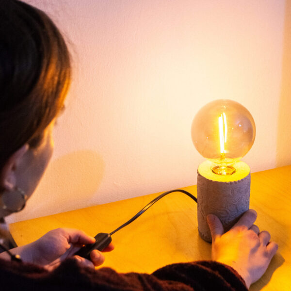 Rangda lamp concrete table lamp studio monstro