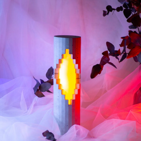 Scalae 2.0 interactive concrete table lamp studio monstro